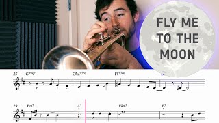 Vignette de la vidéo "Fly Me to the Moon - Trumpet Cover (with Tomplay Playalong)"