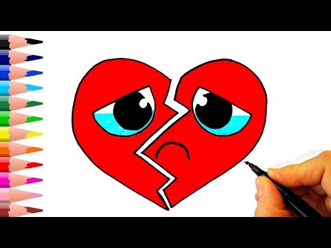 Kırık Kalp Nasıl Çizilir? - How To Draw a Broken Heart