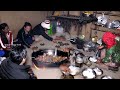 Village  Local chicken In Family Kitchen ( video created Before Covid 19 )