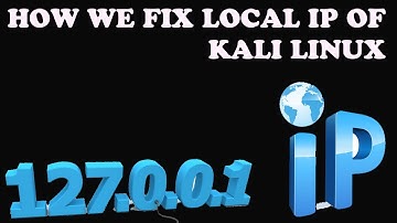 How We Fix Local ip Of Kali Linux And Parrot sec OS In Urdu Hindi