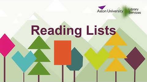 Module Reading Lists