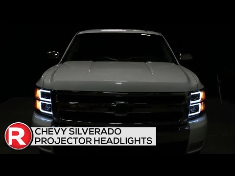 Chevy Silverado (2007-2013) 프로젝터 헤드 라이트 DIY 설치-Spec-D DRL C-Bar 리뷰 및 사양
