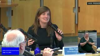Screenshot of Seattle Schools Board Special Meeting Sept. 24, 2025