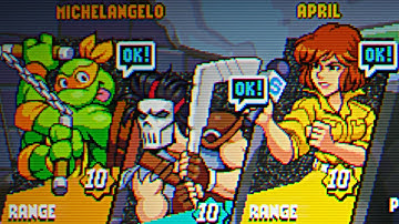 TMNT:SR Custom Upscaled Arcade Pub - Mikey, Casey & April