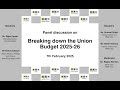 Panel Discussion on Breaking Down the Budget