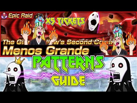 MENOS GRANDE Epic Raid PATTERNS 🔥 Ultimate Difficulty Tutorial 🔥 Bleach  Brave Souls ER x5 Tickets 🔥 - YouTube