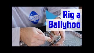 How to rig Ballyhoo fish lure to troll for MONSTER FISH