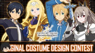 Your Original Costume Design Can Be In Sword Art Online Alicization Rising Steel