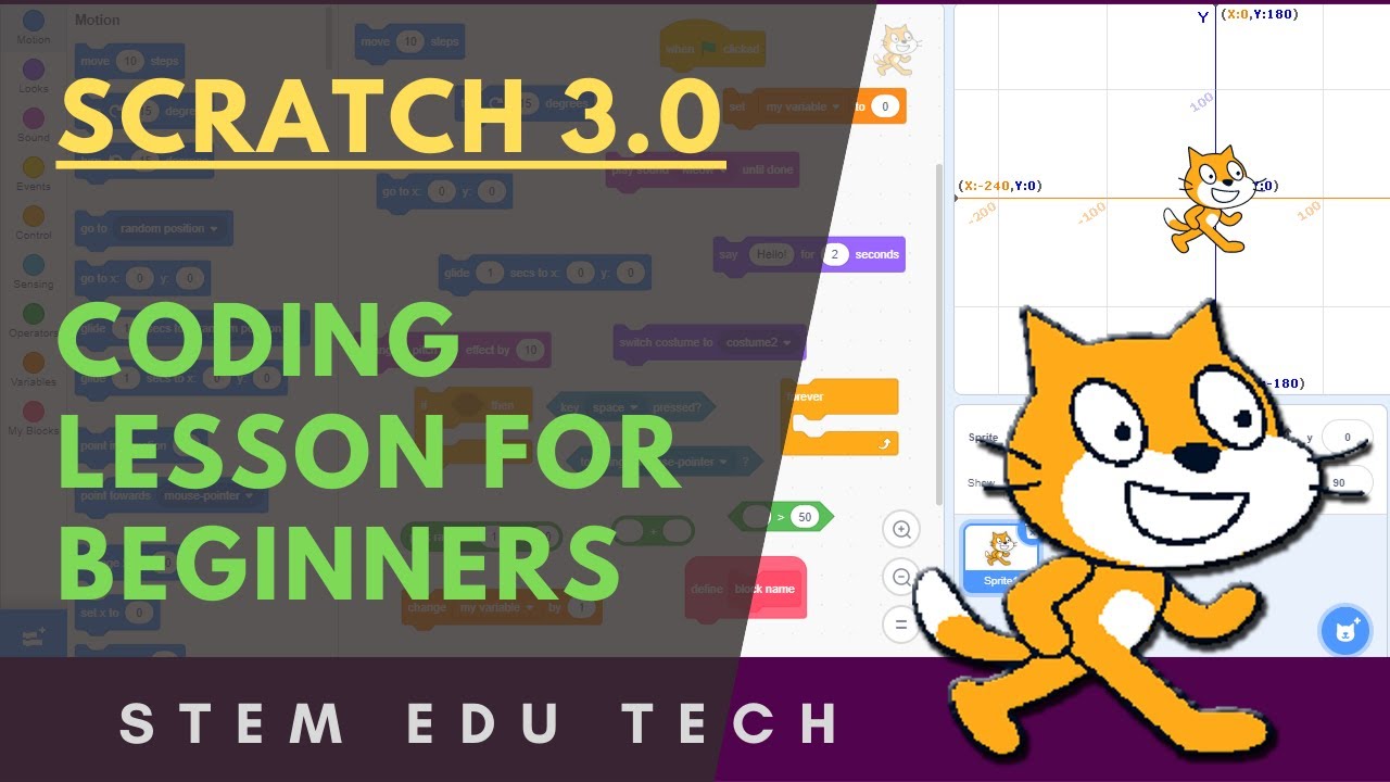 How to get started with Scratch 3.0 | Coding for beginners 4 - YouTube