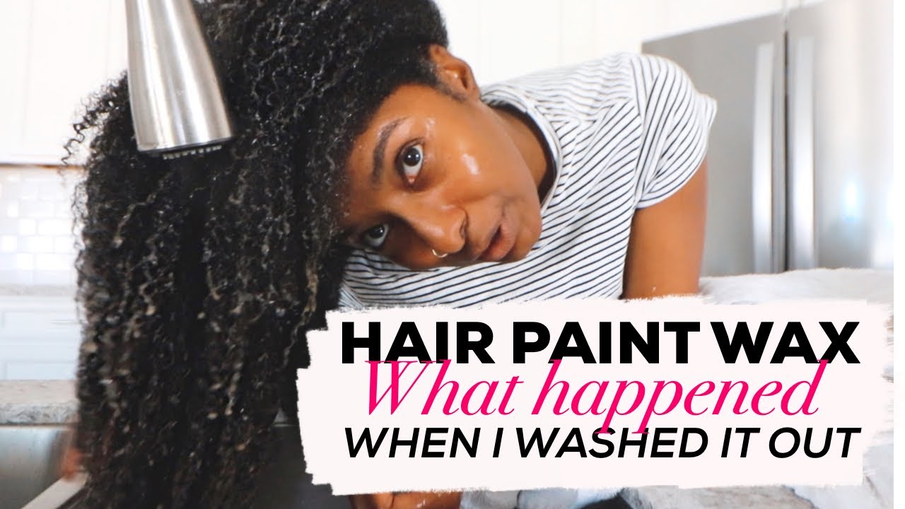 Removing Hair Paint Wax Type 4 Natural Hair YouTube