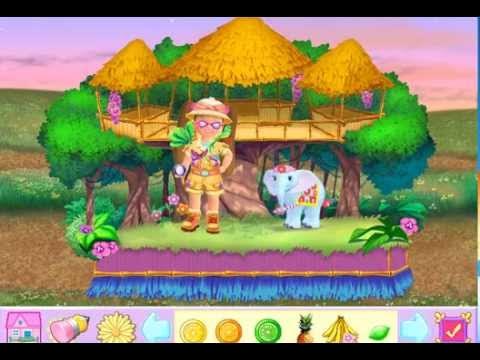Слоненок Челси Прохождение игры Барби Парад зверюшек клуба Шелли - YouTube
