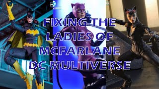 Work In Progress | McFarlane DC Multiverse: Knightfall & Arkham City Catwoman, Three Jokers Batgirl