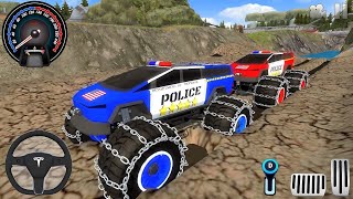 Juegos De Carros Police Monster Truck Impossible Driver Car Extreme Racing For Android Mud Gameplay screenshot 3
