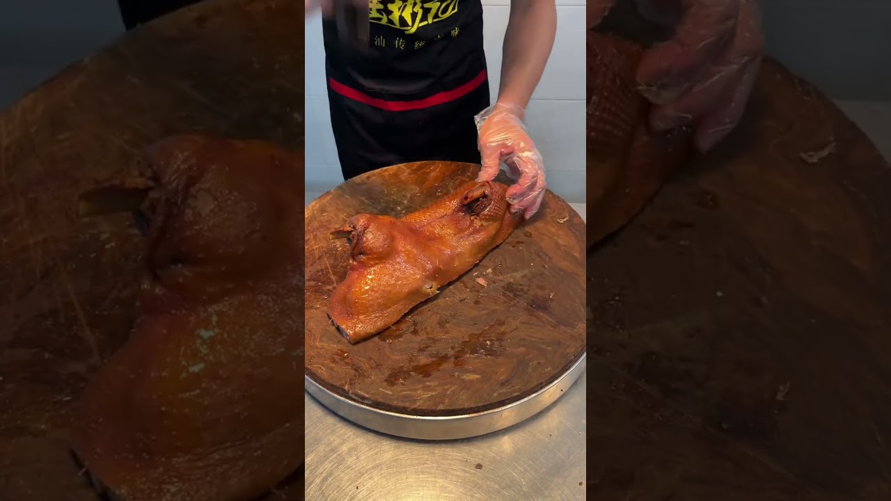 Satisfying Knife Skill Cutting and Chopping Braised Goose Meat | Chinese Food | Ep 94