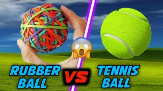 Rubber Ball Vs Tennis Ball #mrbeast