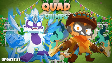 The Blazing Ice - Easy Quad CHIMPS Black Border Guide (BTD6)
