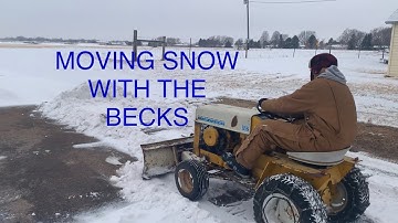 Moving Snow with a Cub Cadet 122 and a Farmall M