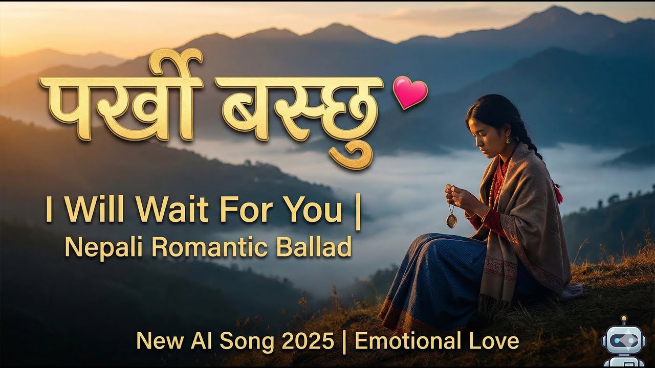 पर्खी बस्छु 💖 | I Will Wait For You | Nepali Romantic Ballad | New AI Song 2025 | Emotional Love