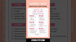 What's on your phone 👀 Printable Games, Bachelorette Party #whatsonyouphone #partygames #challenge