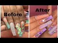 Acrylic color change fill in | acrylic back fill | acrylic nail tutorial