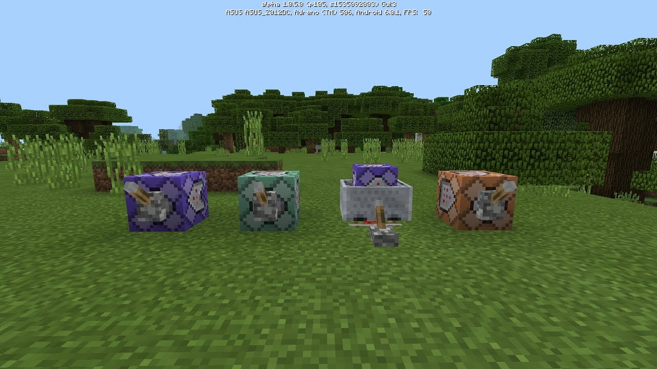 JOGANDO MINECRAFT POCKET EDITION 1.0.5 COM COMMAND BLOCKS! - MCPE ...