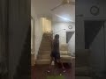 Golf swing at hone