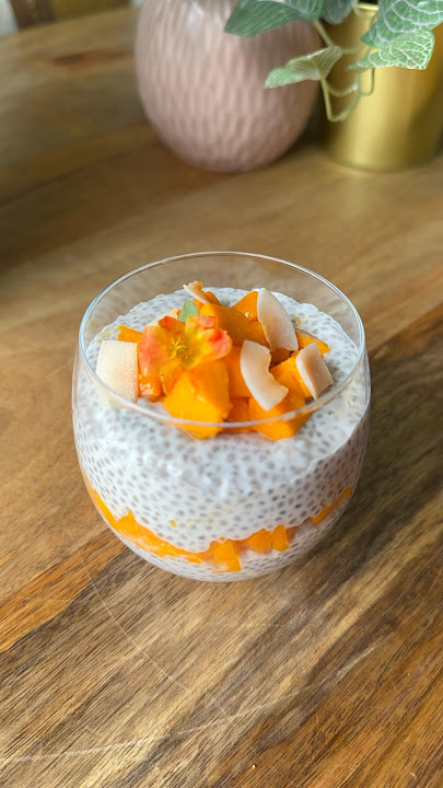 Mango Coconut Chia Pudding| Ep 31-Healthy Dessert Series #recipe #healthydesserts #chiapudding