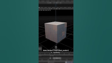 How to select random vertices, edges & faces in edit mode in Blender | Blender 2.92 | #shorts