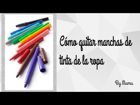 Cómo quitar manchas de tinta de ropa lavada y secada 