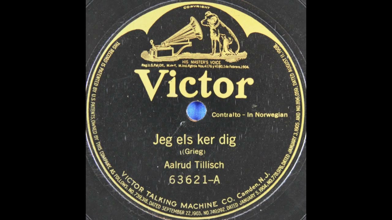 Jeg elsker dig - Tillisch Aalrud (1912)