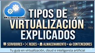 Tipos de Virtualización Explicados Servidores, Redes, Almacenamiento y Contenedores #vmcloudmaster