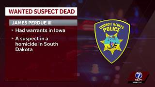 Wanted fugitive dead from self-inflicted gunshot wound in Council Bluffs