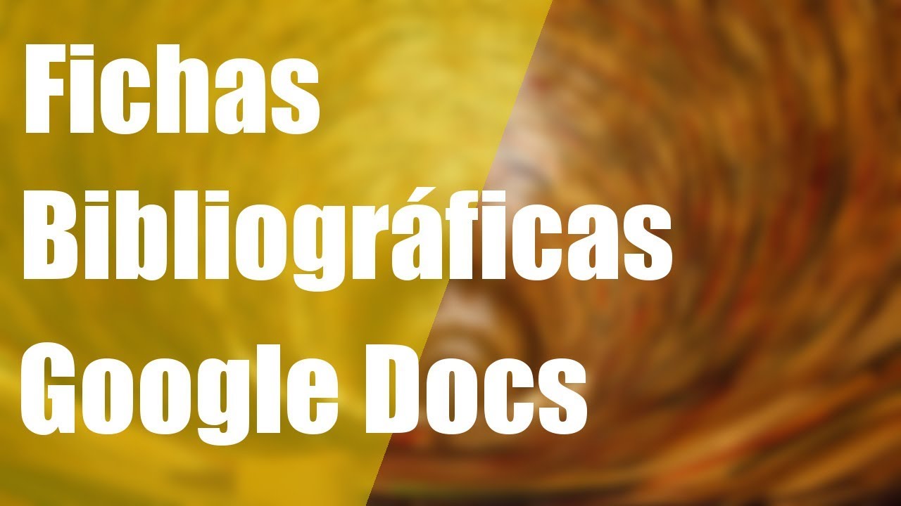 Como Hacer Fichas Bibliograficas En Google Docs Trabajos De