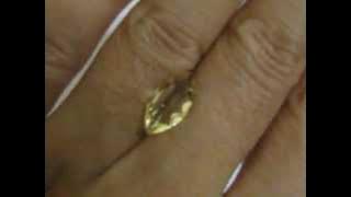 Light Yellow Golden Citrine Bentuk Marquise 1.85 carat