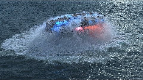 Houdini Ocean - Spaceship Rise from Underwater  - Scene File Walkthrough