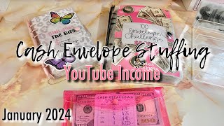 CASH ENVELOPE STUFFING YOUTUBE INCOME | JANUARY 2024 | #cashenvelopesystem by DaisyBudgets 10,713 views 4 months ago 31 minutes