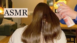 ASMR | Relax to these different spraying and brushing sounds 💦 (hair play, tingles, no talking)