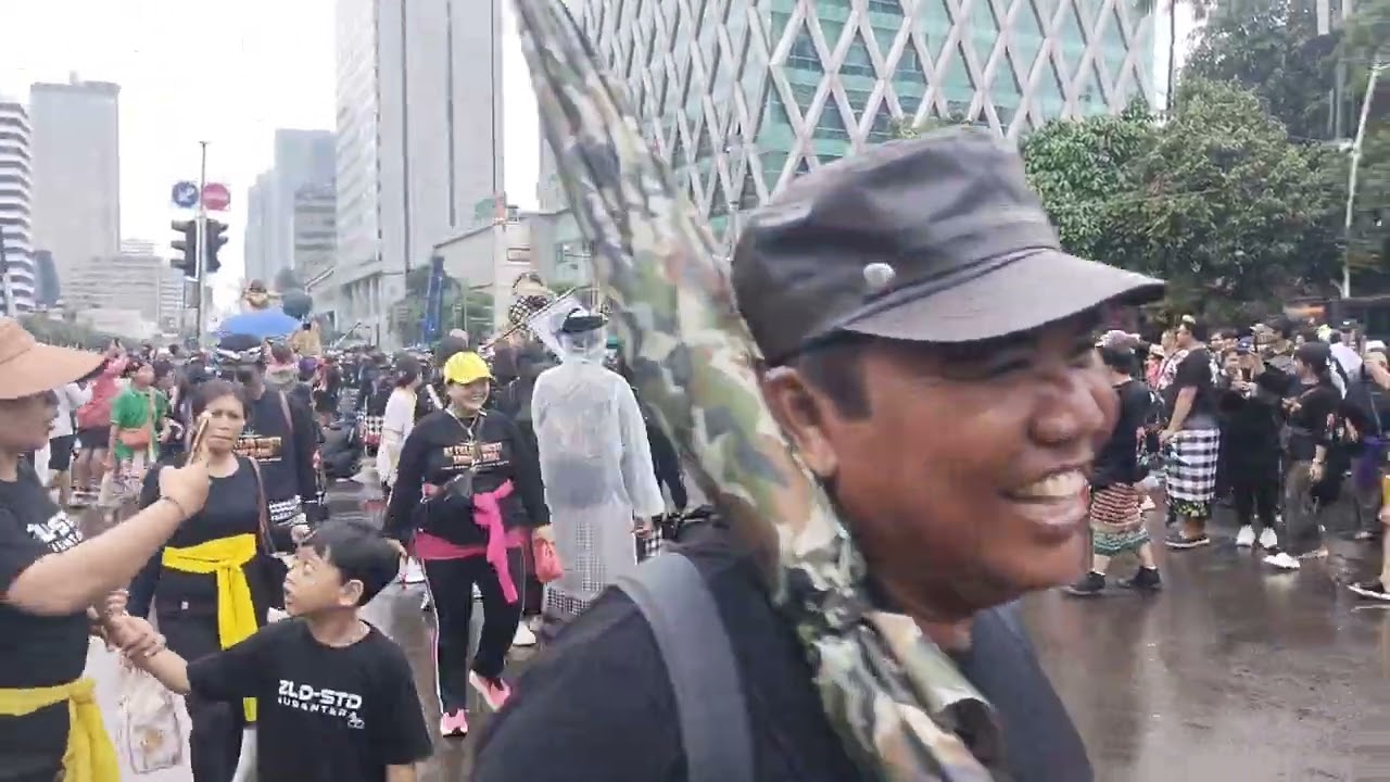Pawai Ogoh Ogoh Jl M Thamrin ( Monas - Bundaran HI). 8 Maret 2026.