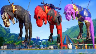 Gate Attack Animations of All Dinosaurs  Jurassic World Evolution  JWE