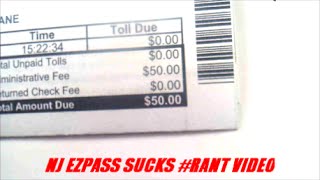 NJ EZPASS TOLL TICKET FRAUD/SCAM | Rant - Part 1