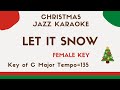 Let it snow (Jazz ver.) - FEMALE KEY [JAZZ KARAOKE backing track]