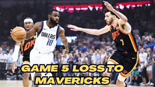 OKC Thunder faces elimination after Game 5 loss to Mavericks.