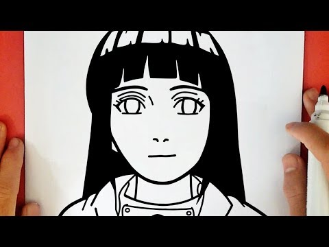 COMO DESENHAR A HINATA HYUGA SUPER FÁCIL 