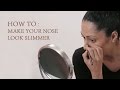 How To Make Your Nose Look Slimmer | Nose Contouring Makeup Tricks | Glamrs