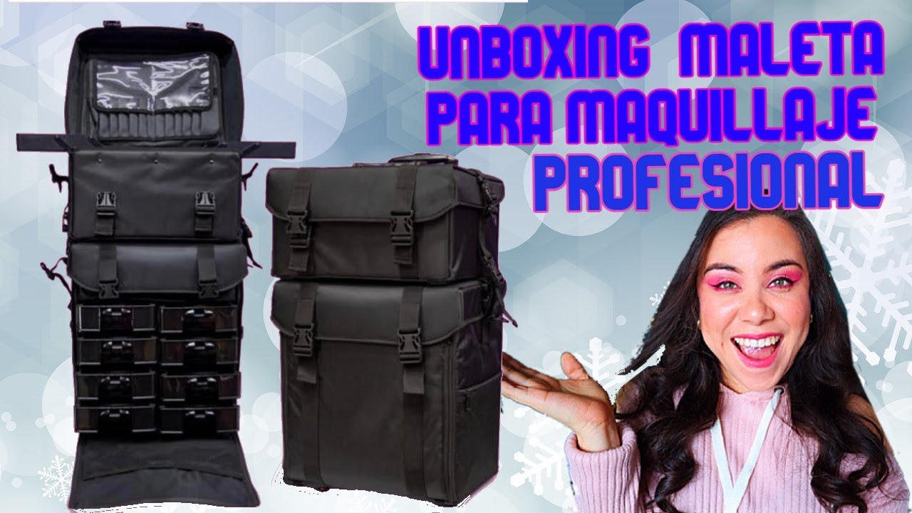 UNBOXING Maleta para Maquillaje Profesional DESMONTABLE - YouTube