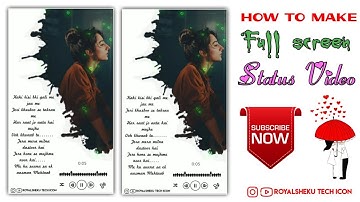 How To Make Trending FullScreen [Colour Shaking] WhatsApp Status Video In Kinemaster T.. #Royalsheku