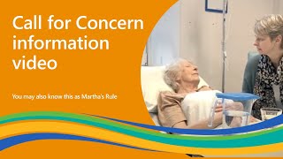 Blackpool Teaching Hospitals Call for Concern information video on Martha's Rule