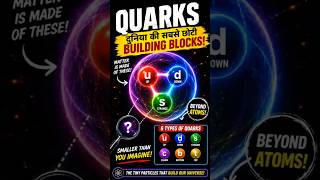 ⚛️ Atoms se bhi chhote particles… QUARKS!Yahi hain matter ki asli building blocks 😱
