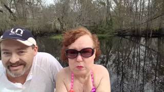 Xmas Eve Day on the boat in Floral City, Florida