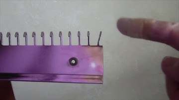 Ultimate Sweater Machine Cast-on comb, How to straighten a bent tooth.